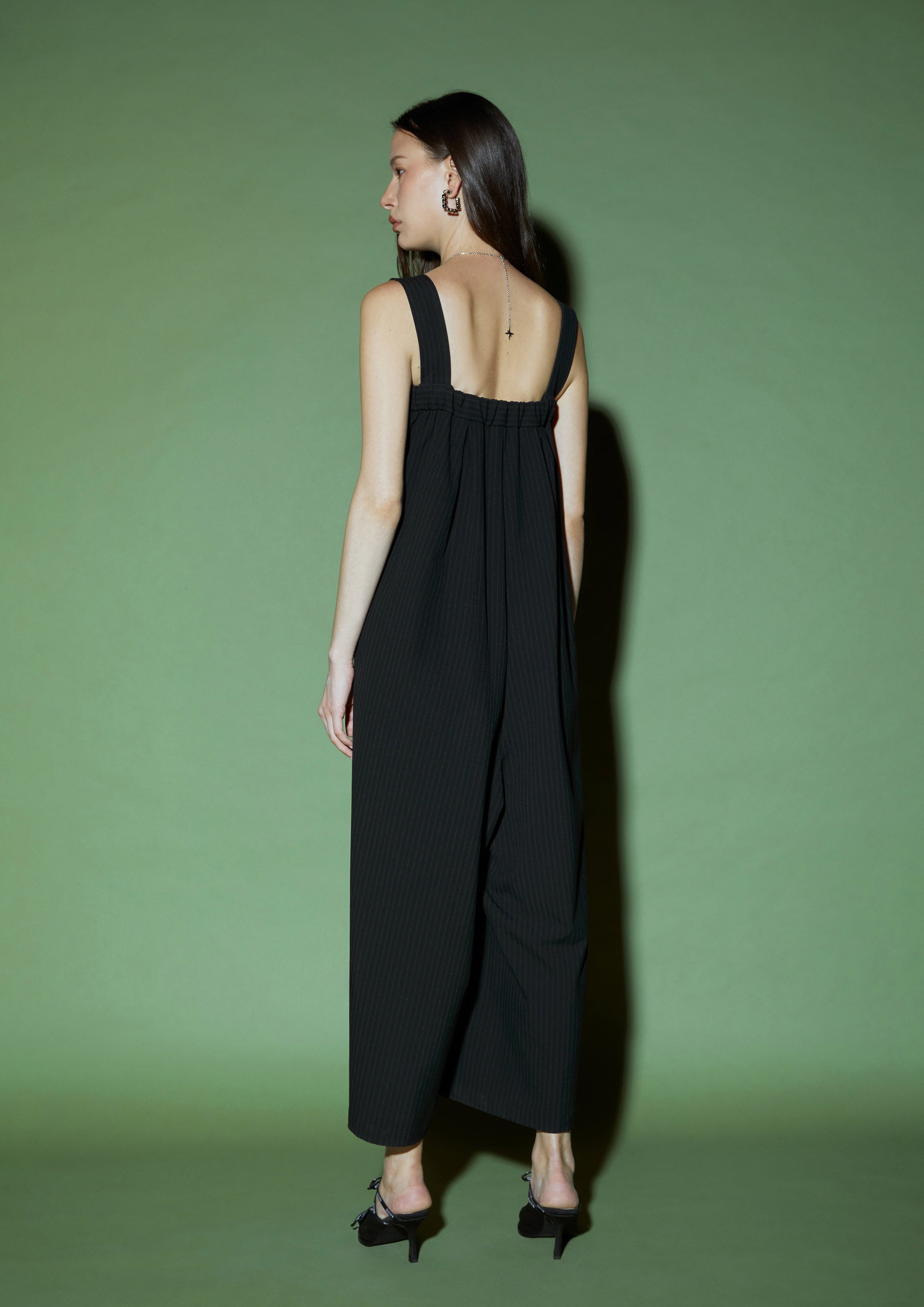 Square Neck Wide-Leg Jumpsuit