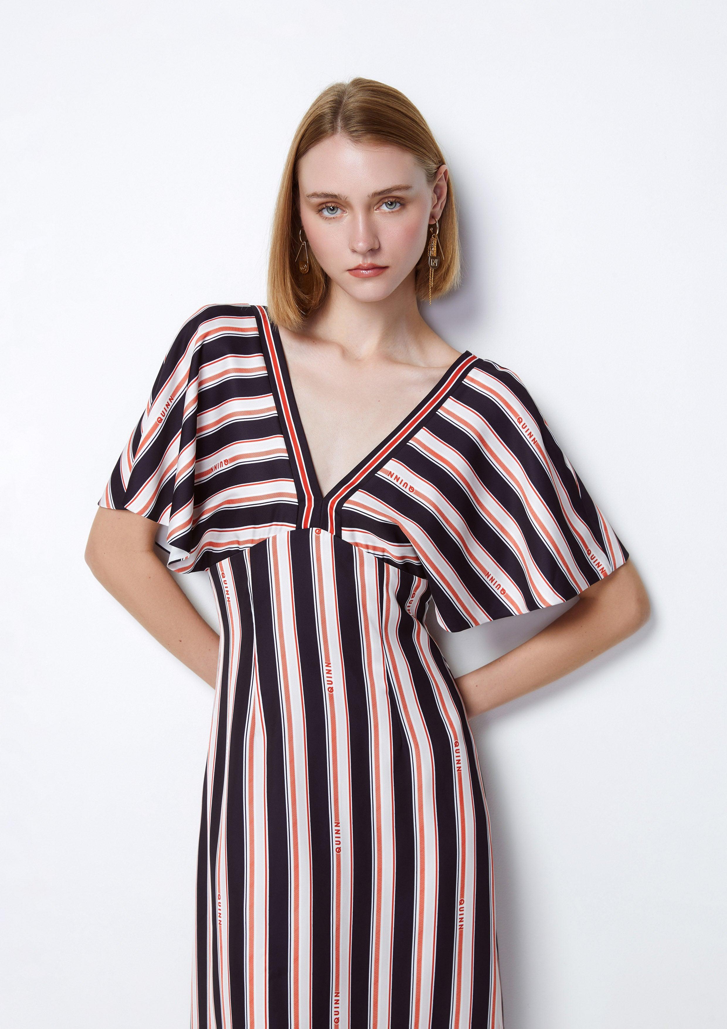 Quinn Nouveau Striped Mini Dress - QuinnOfficial Store