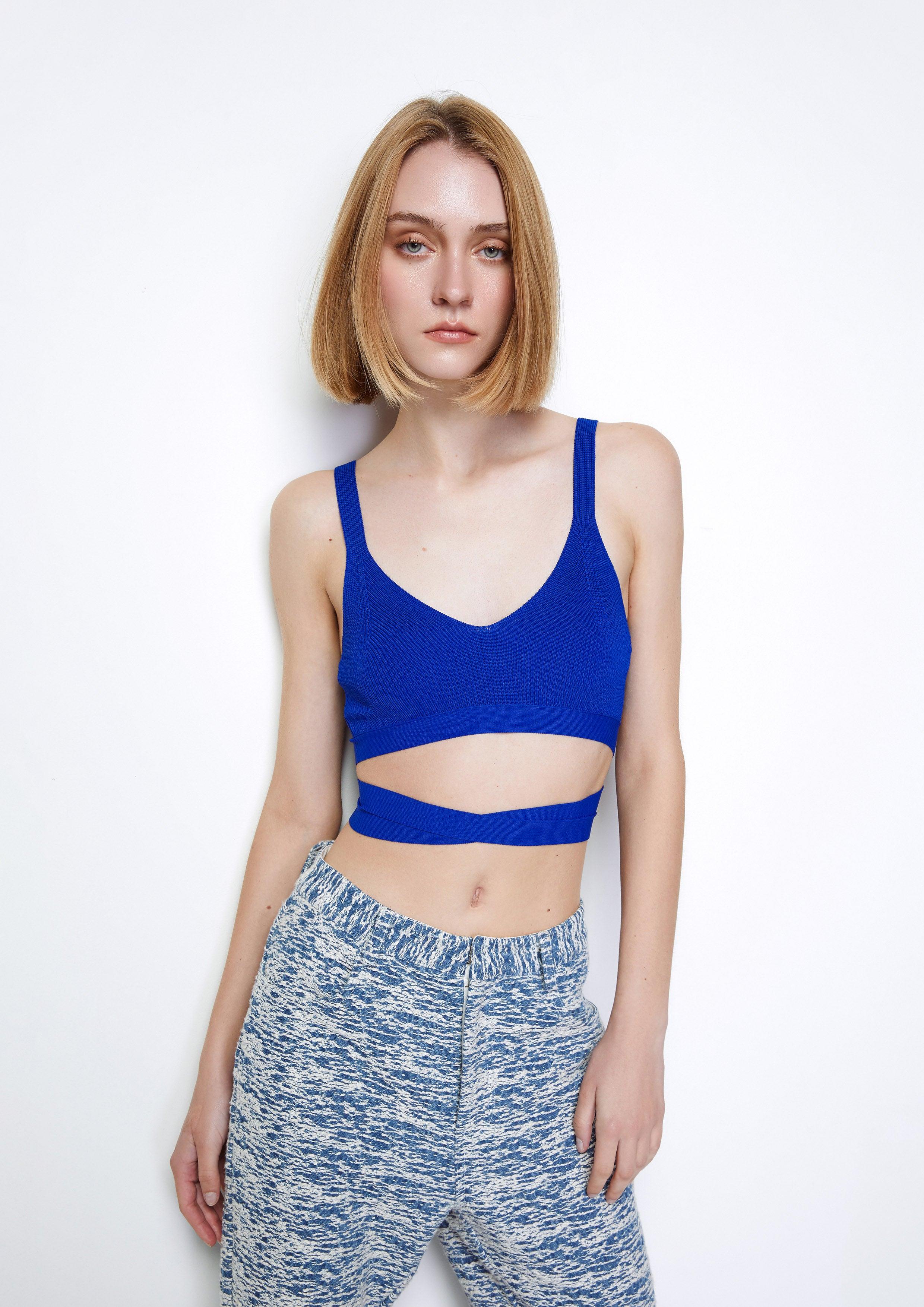 Bow-Tie Knitted Cropped Top - QuinnOfficial Store