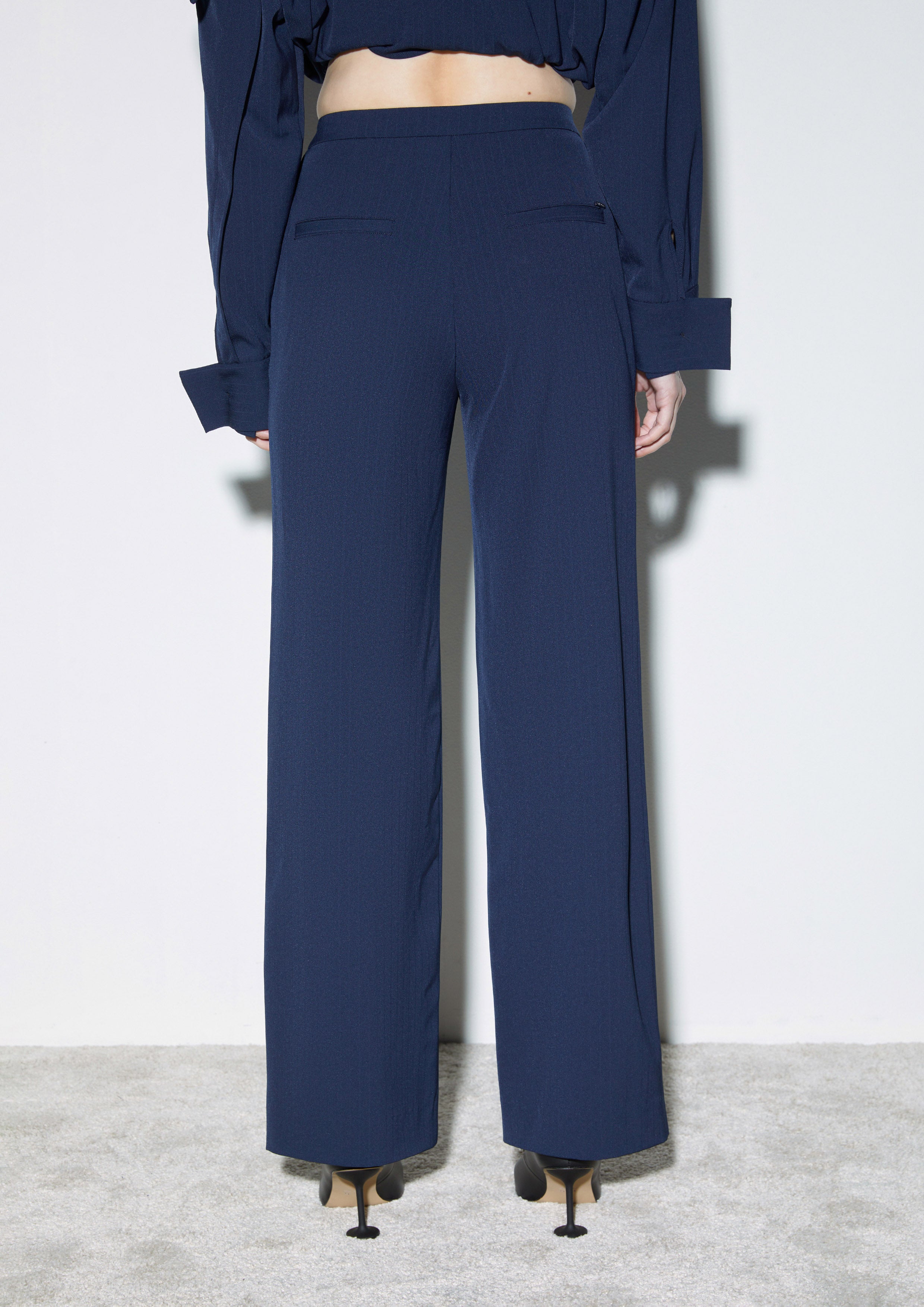 High Waisted Wide-Leg Trousers