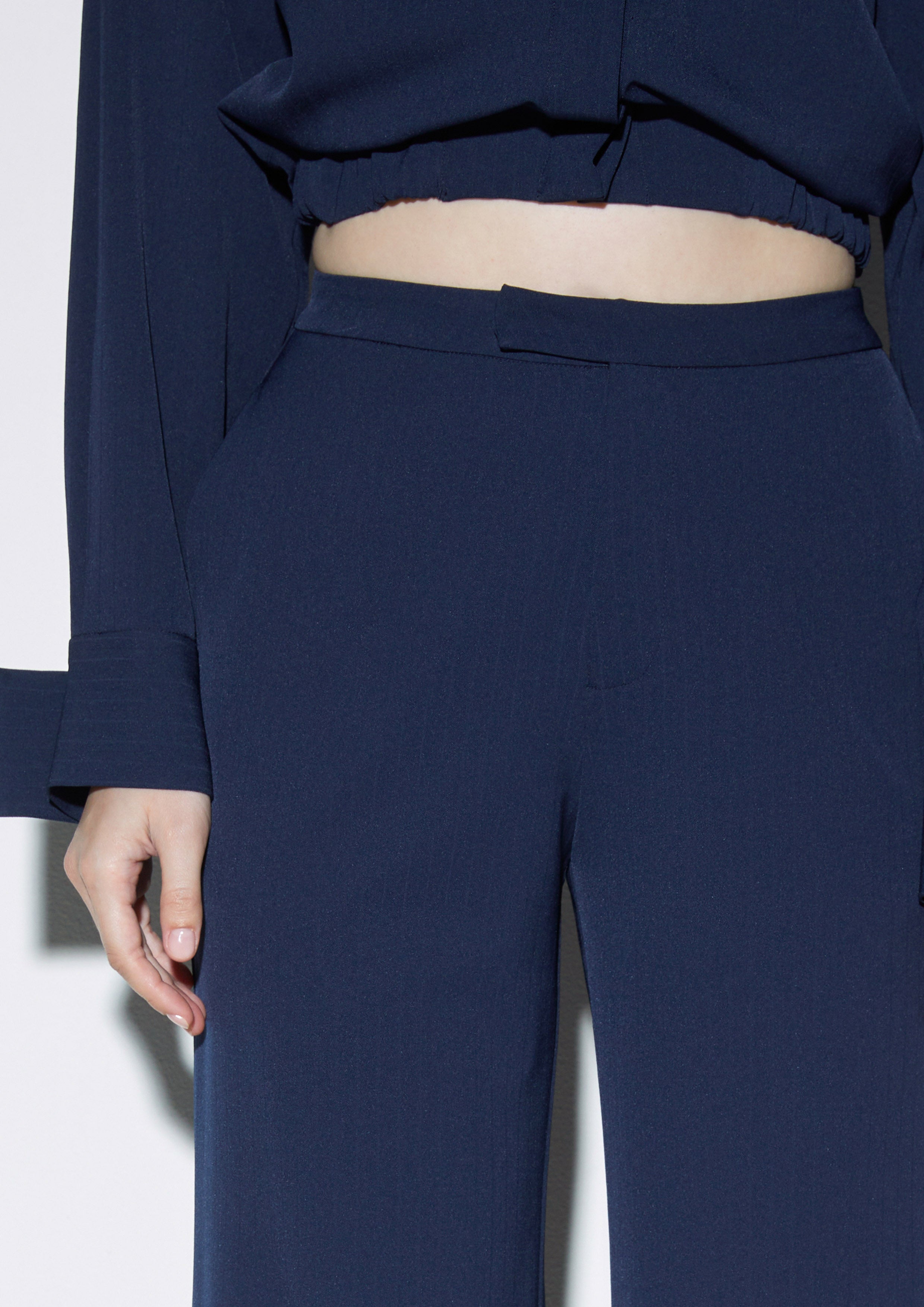 High Waisted Wide-Leg Trousers