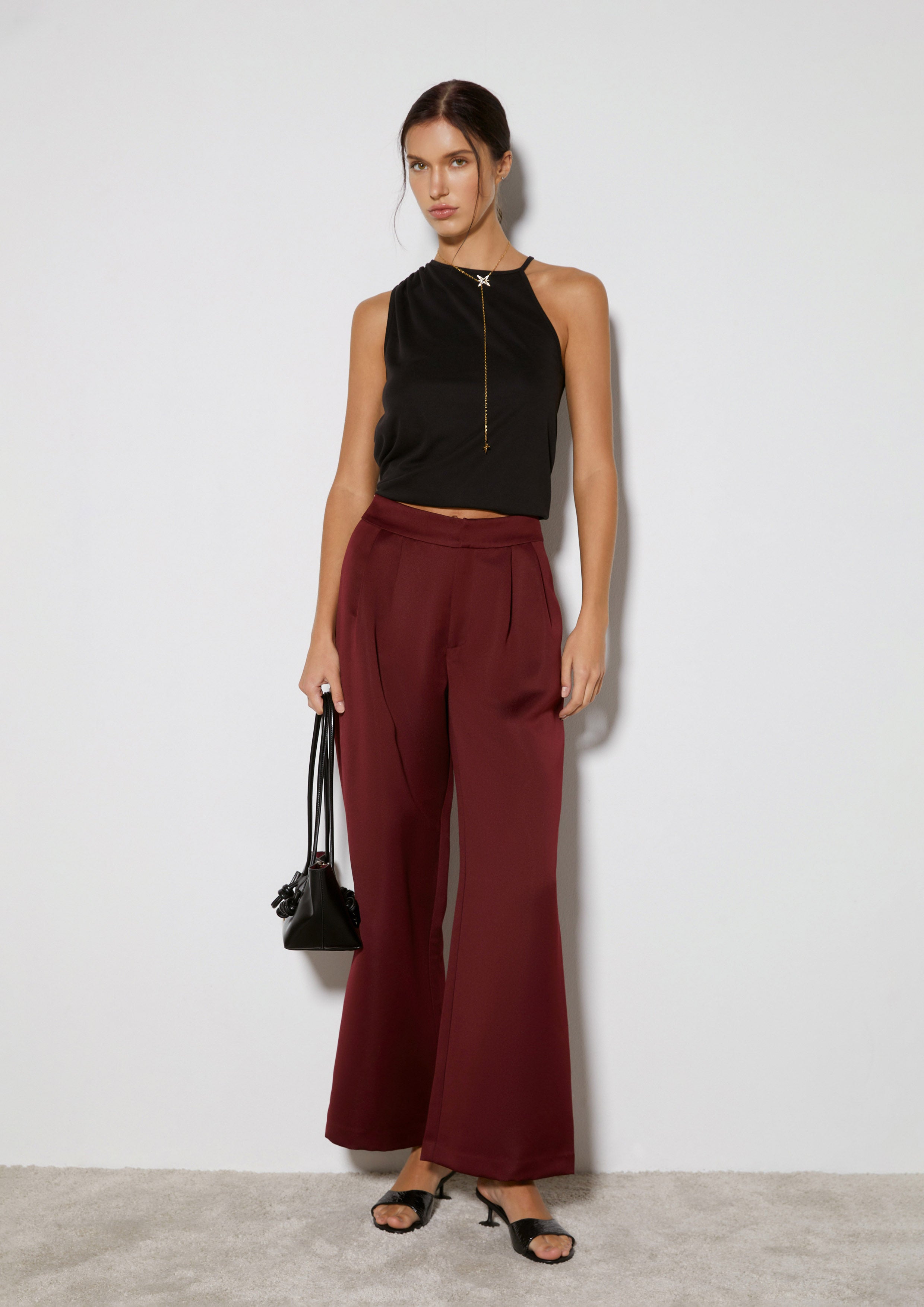 High-Waisted Wide-Leg Pants