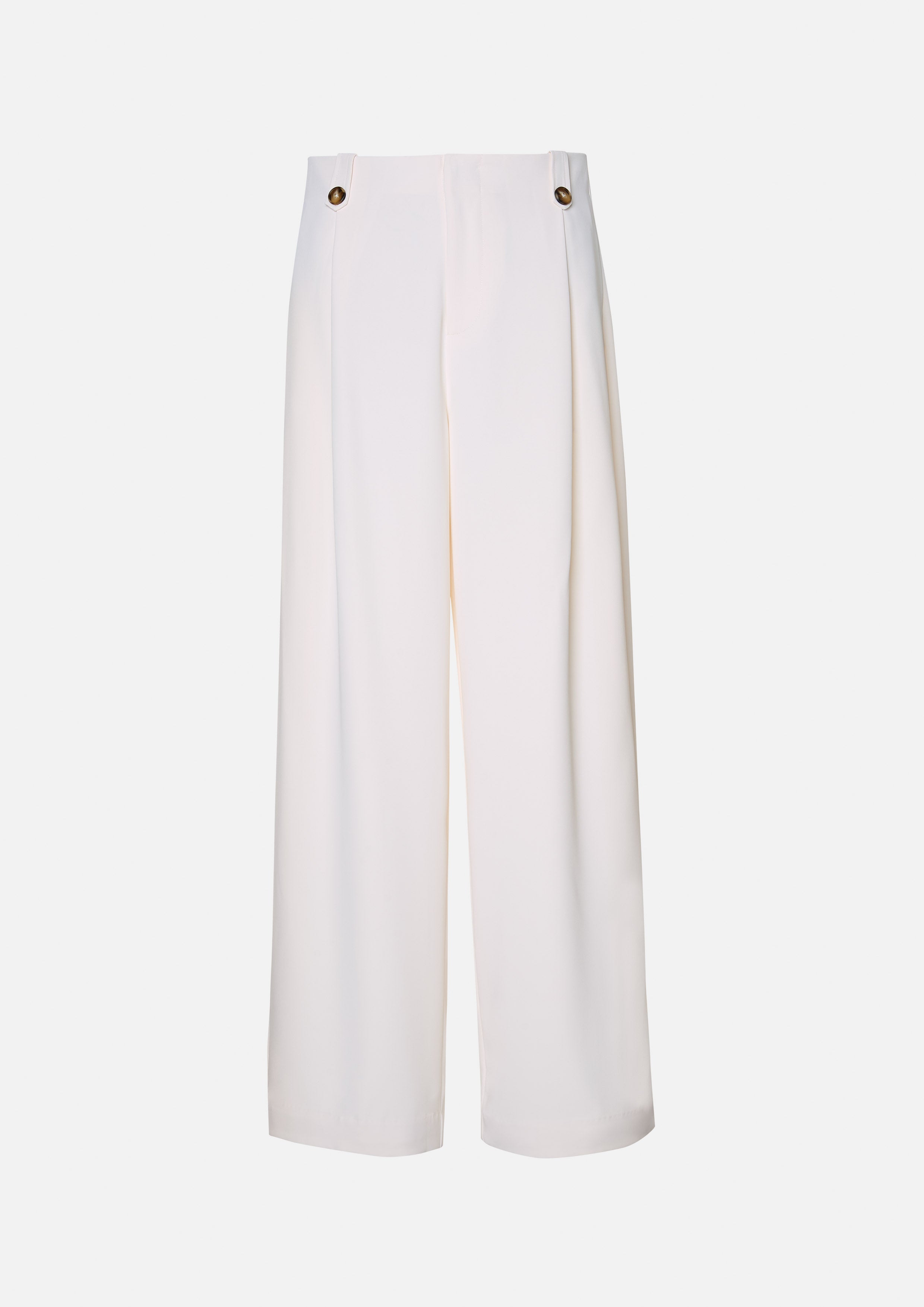 High-Waisted Pleated Wide-Leg Pants