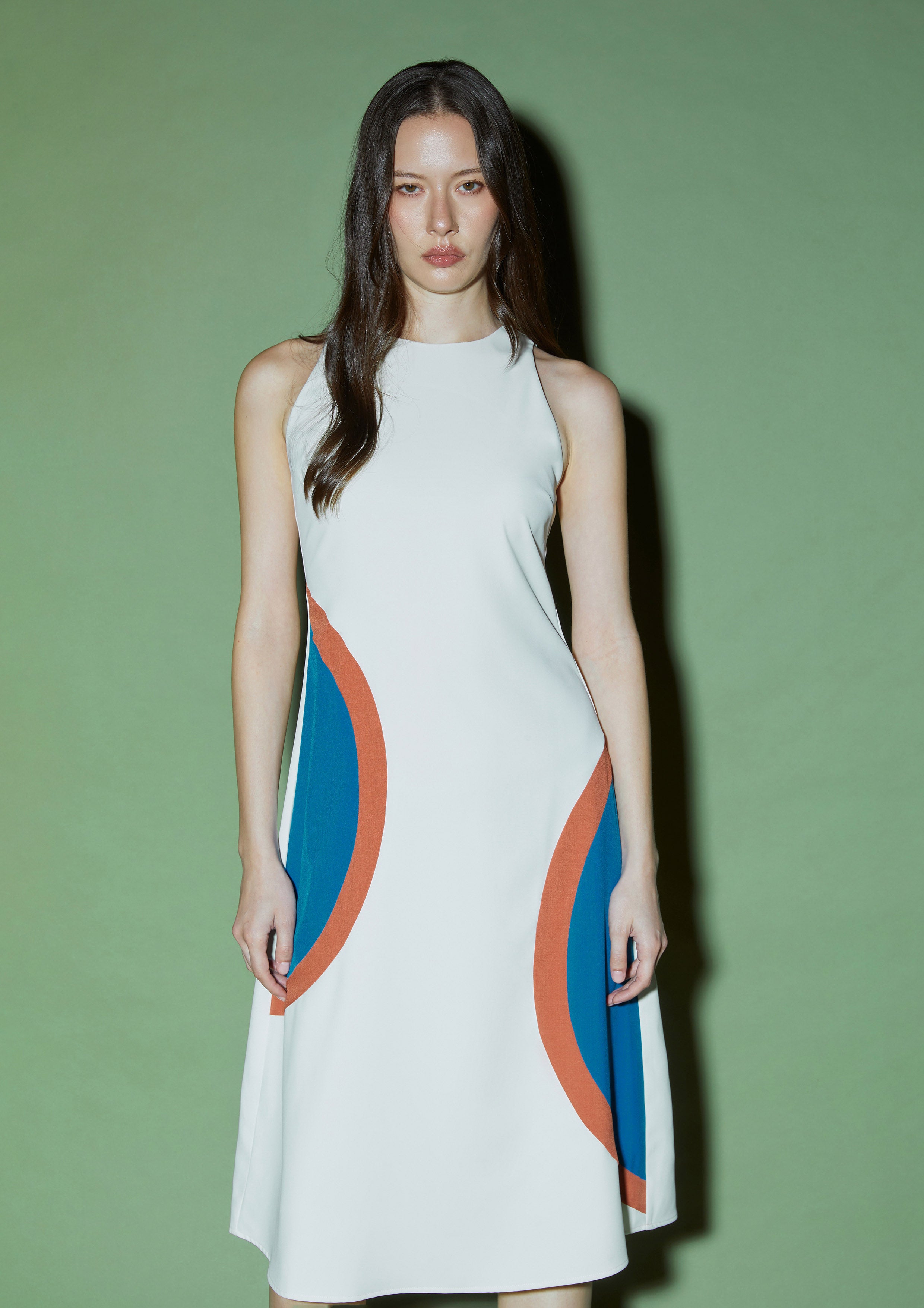 Mod Circle Midi Shift Dress