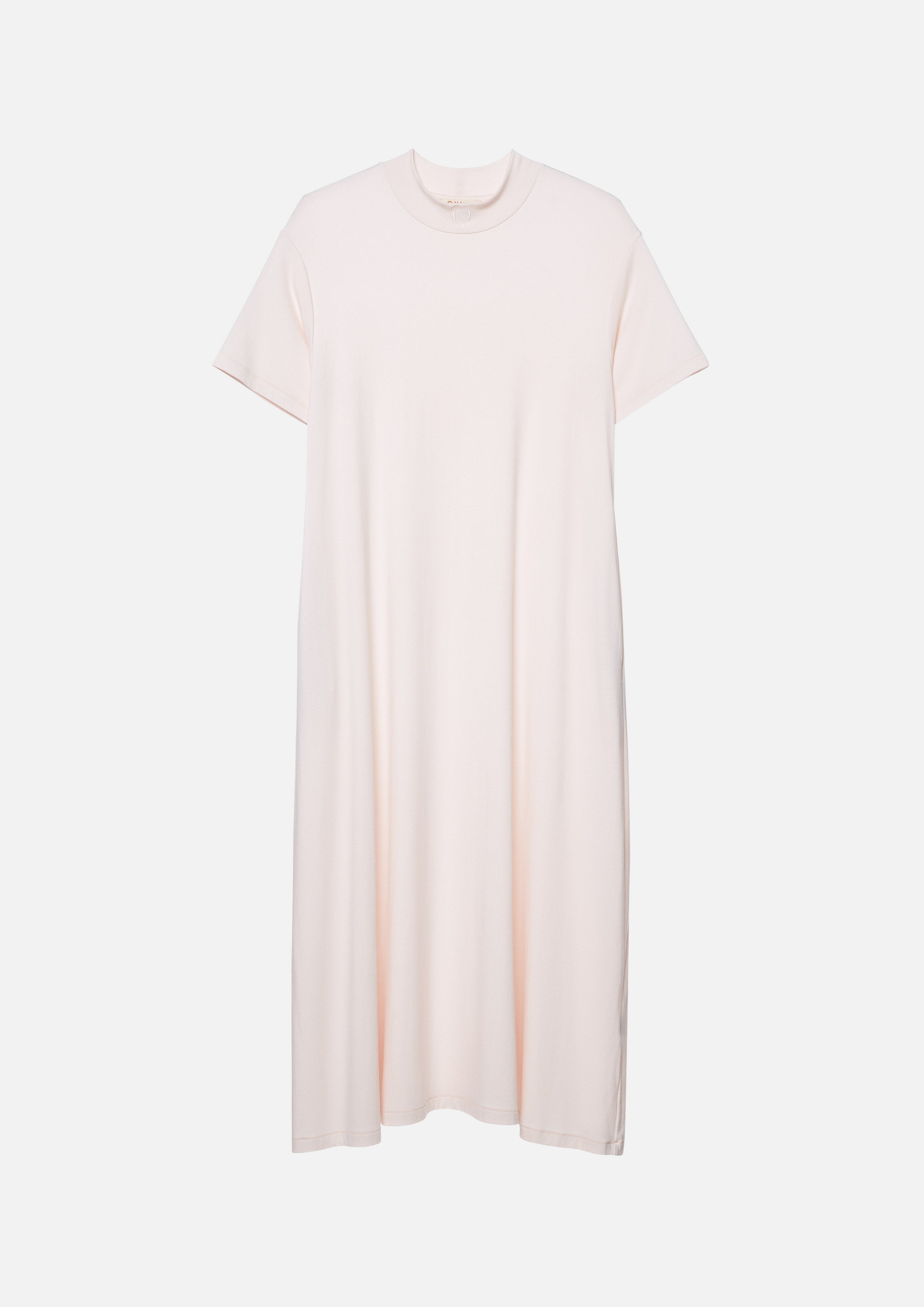 Essential Minimalist Mock-Neck Maxi Dress