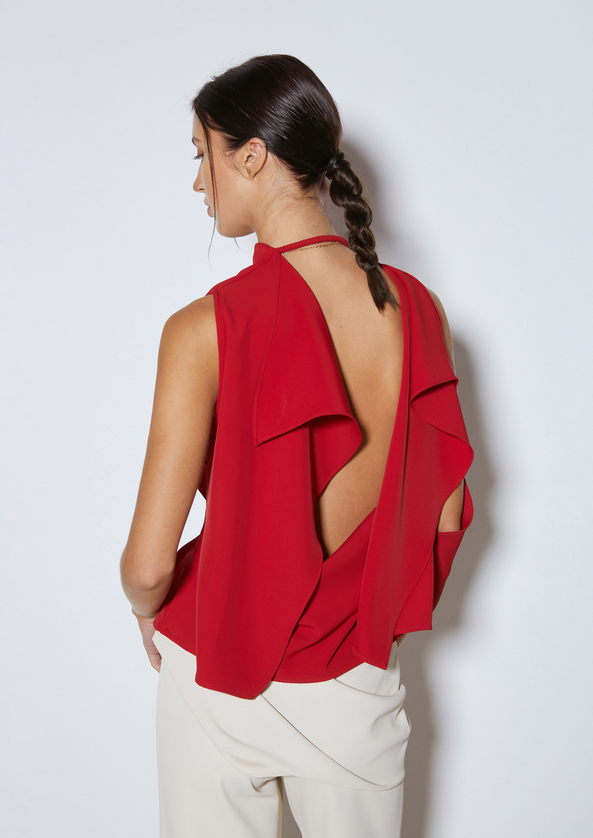 Draped Waterfall Top