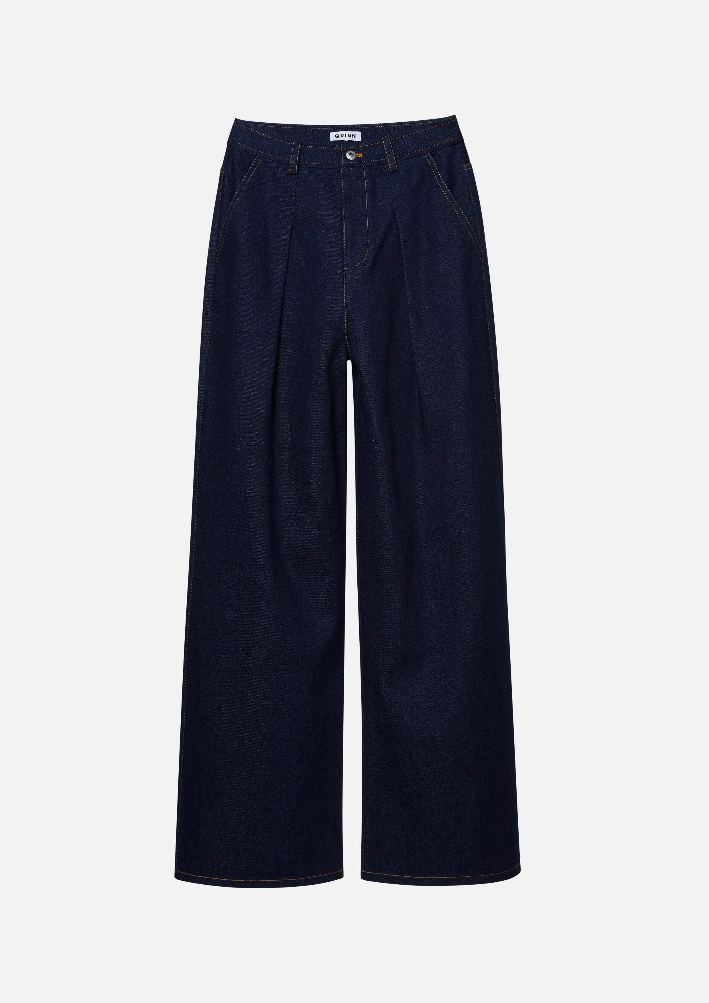 Low-Rise Wide-Leg Denim Jeans