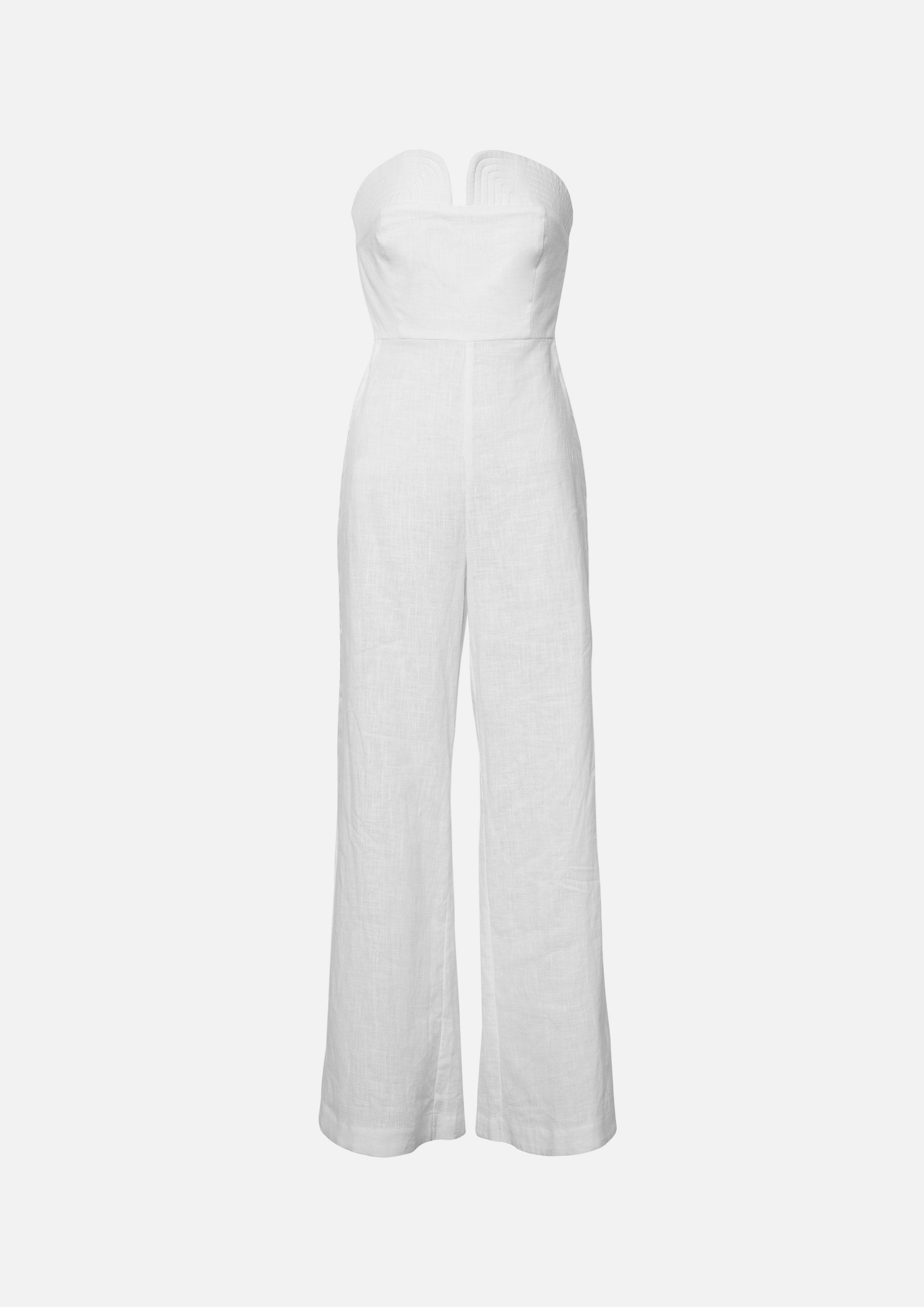 Sweetheart Strapless Wide-Leg Jumpsuit