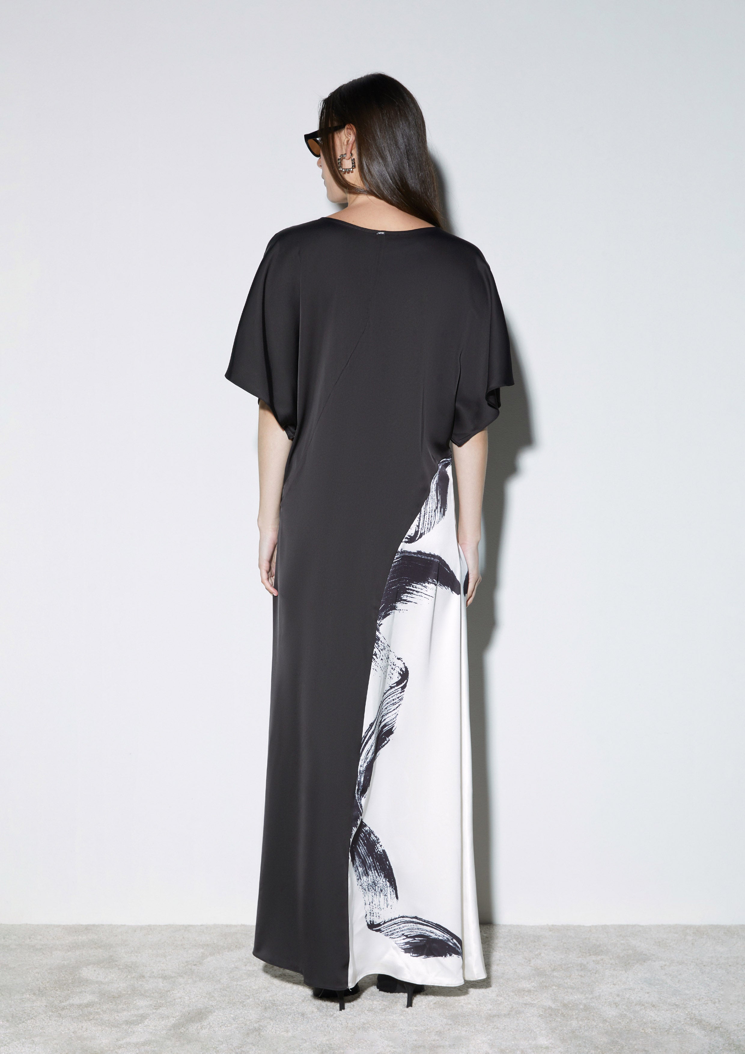 Brushstroke Artwork Maxi Dress