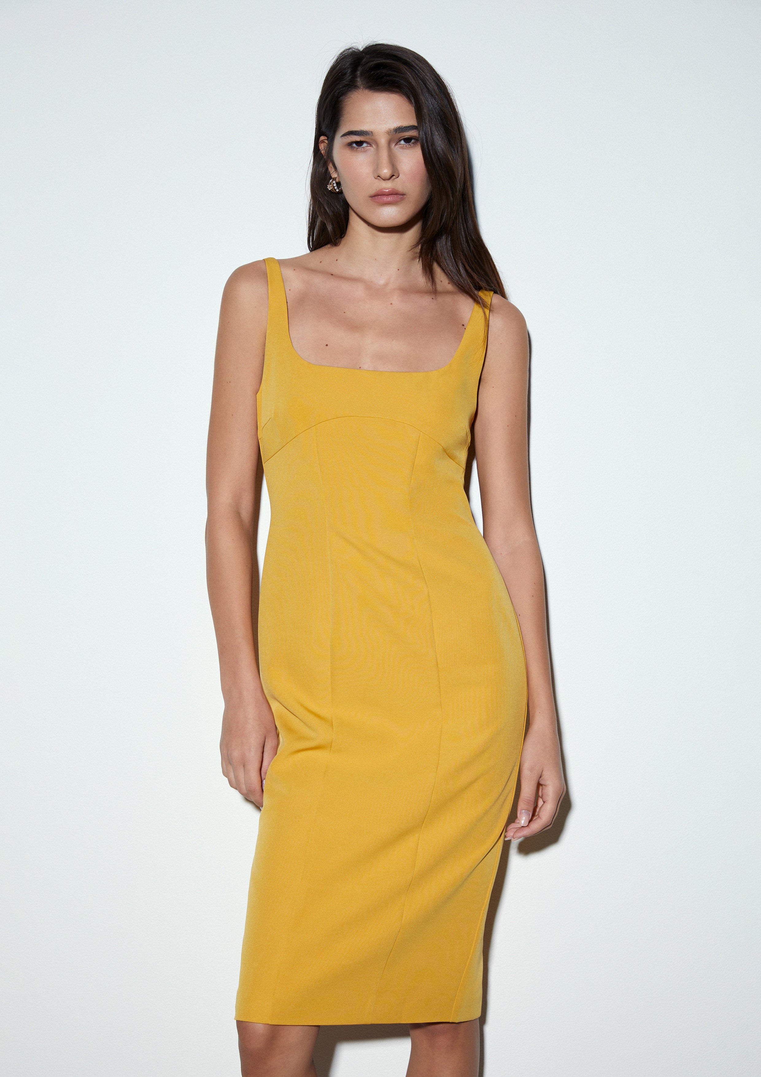 Structured Tank Sheath Dress