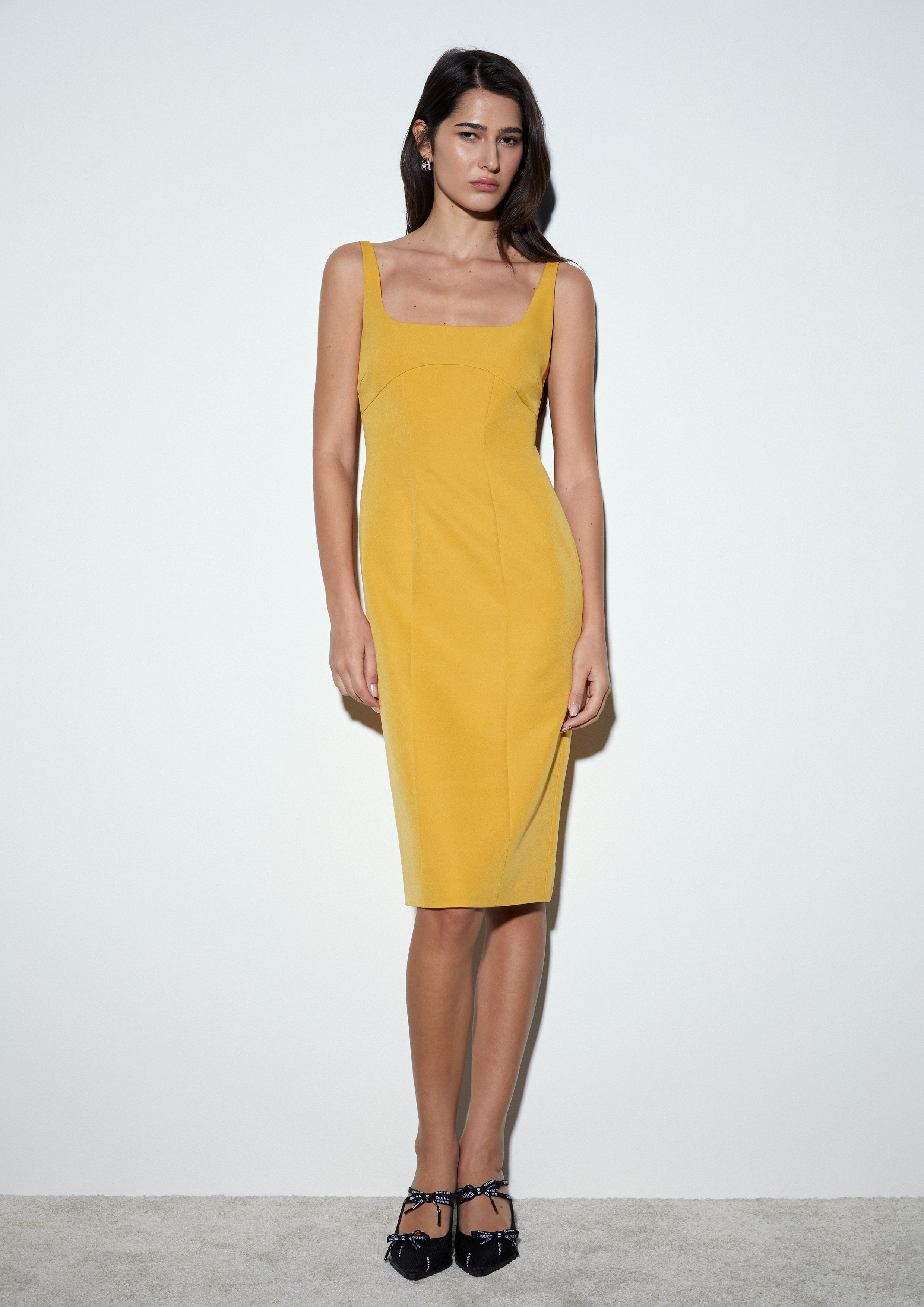 Structured Tank Sheath Dress