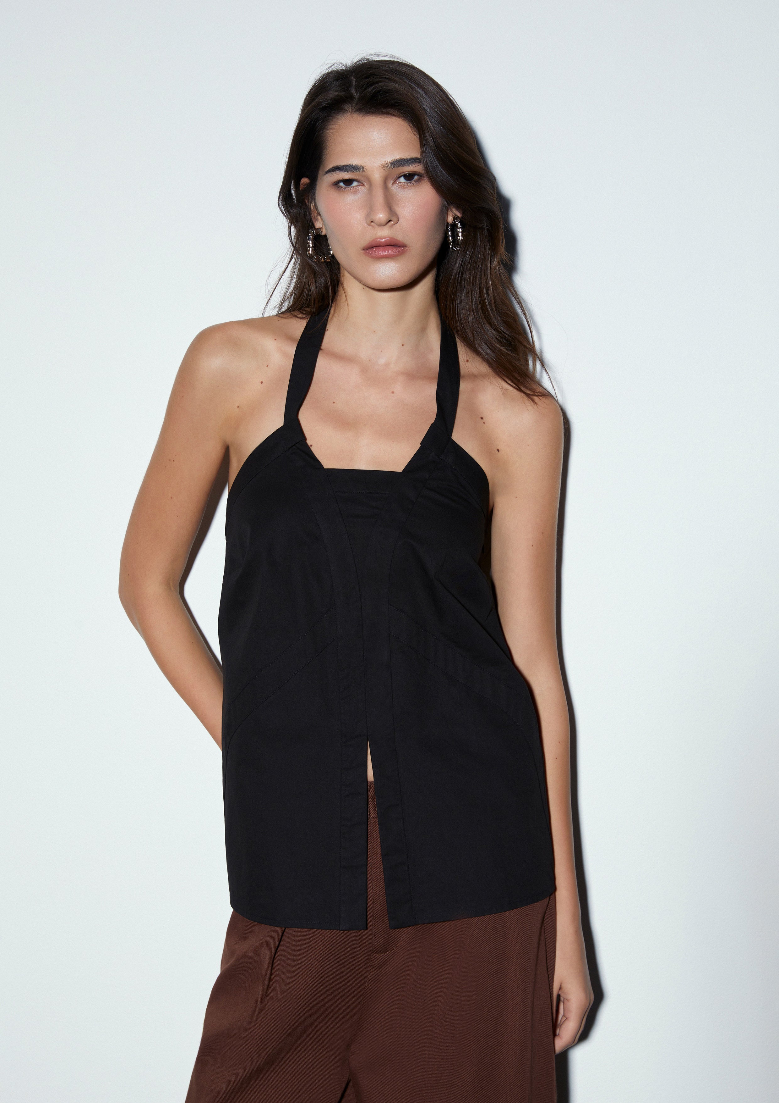 Slits Halter Top