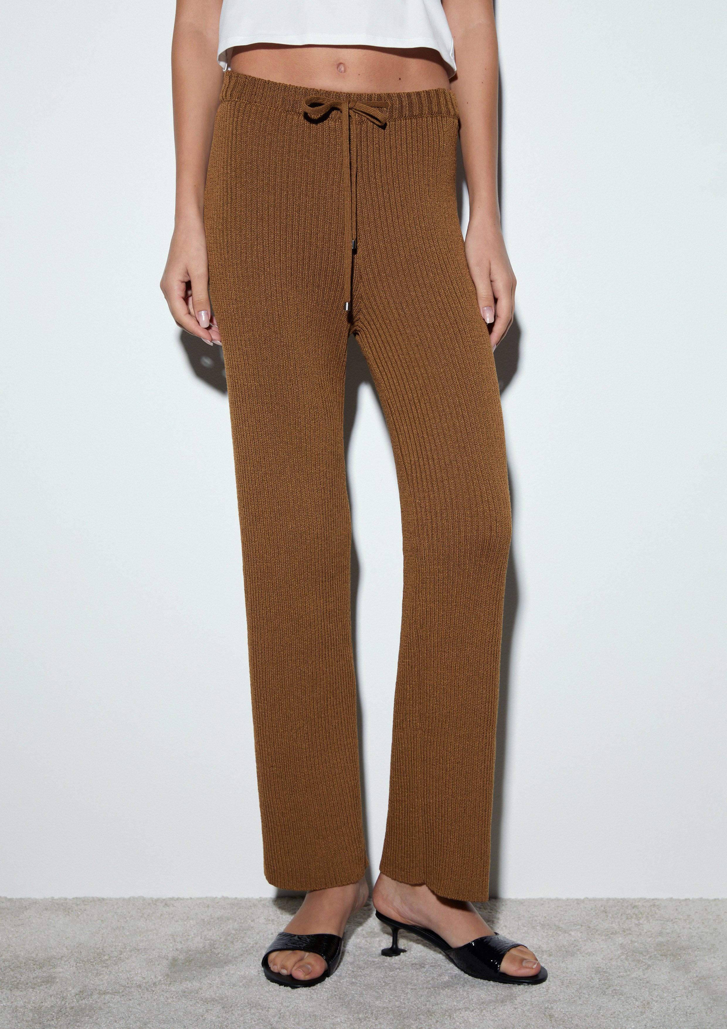 Ribbed Knit Lounge Pants