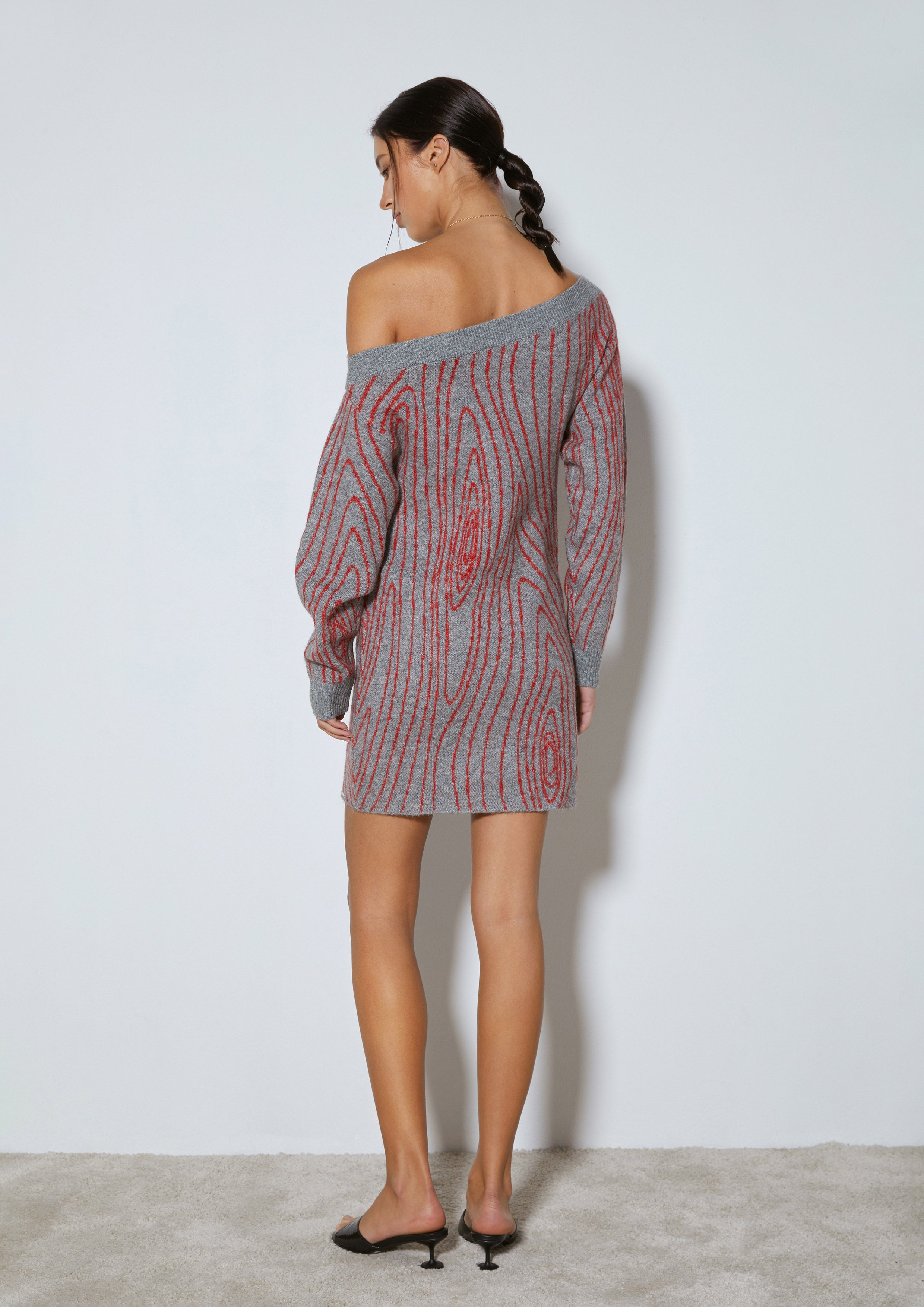 Topographic Knit Mini Dress