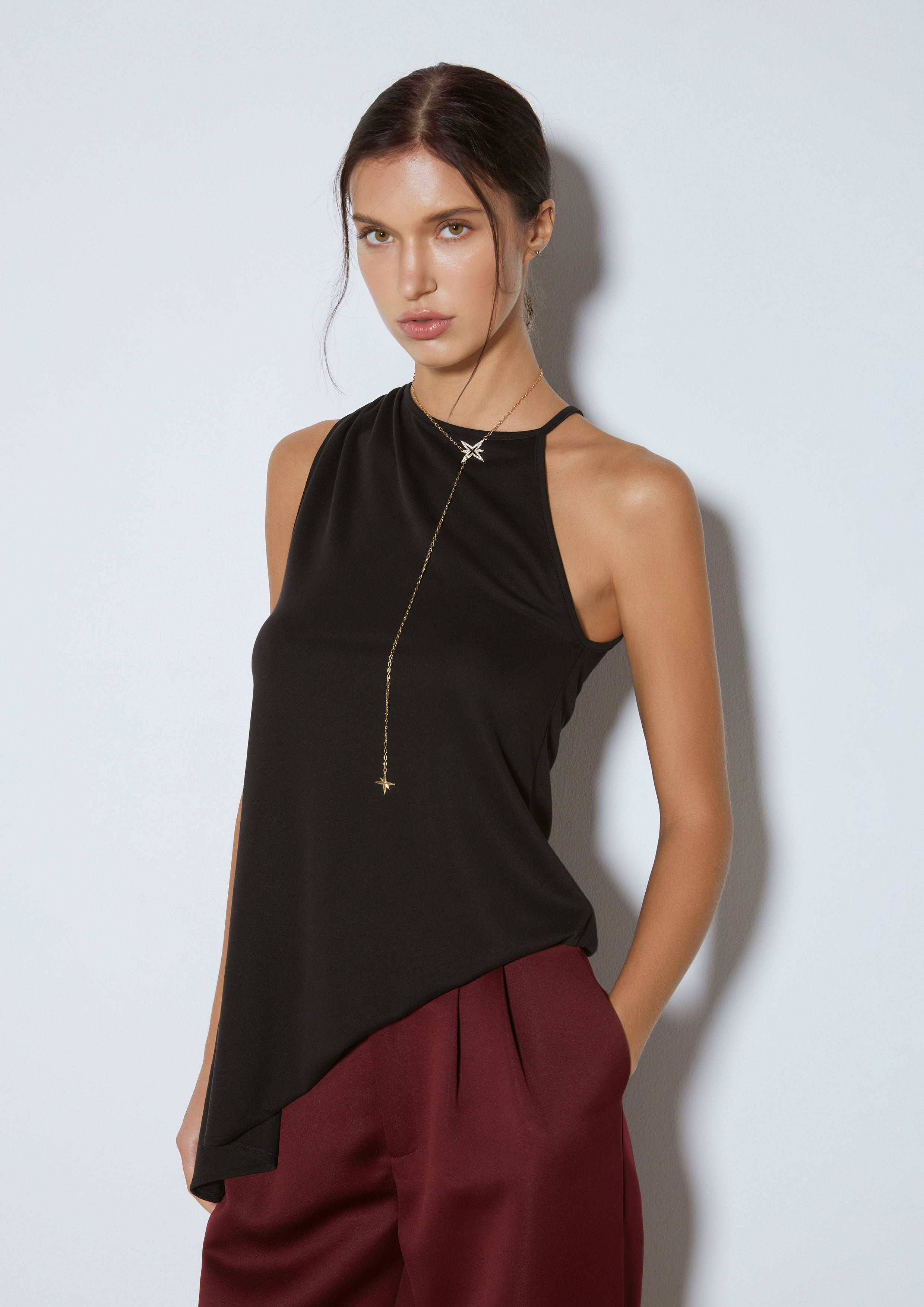 Asymmetrical Draped Top