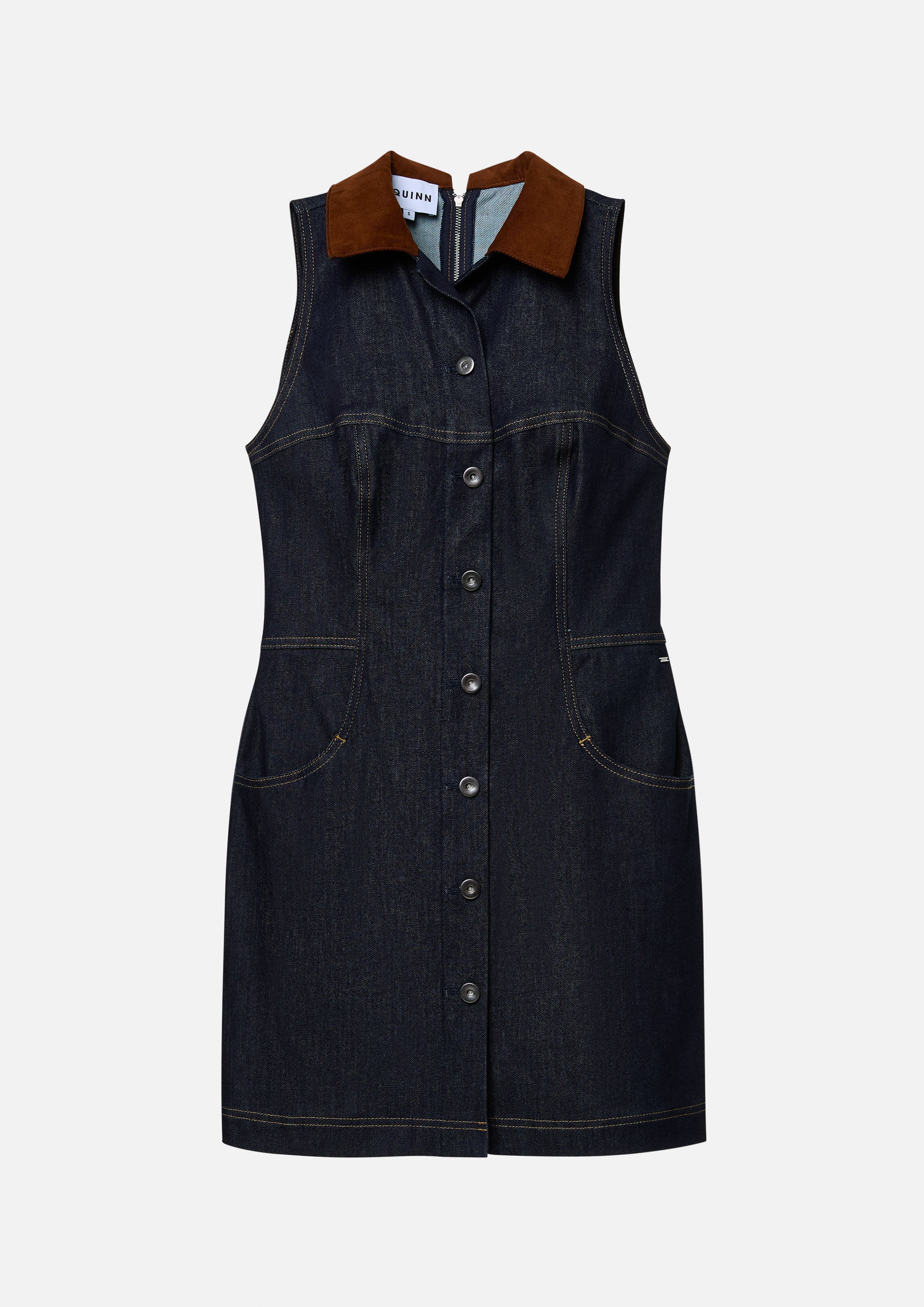 Sleeveless Denim Mini Dress