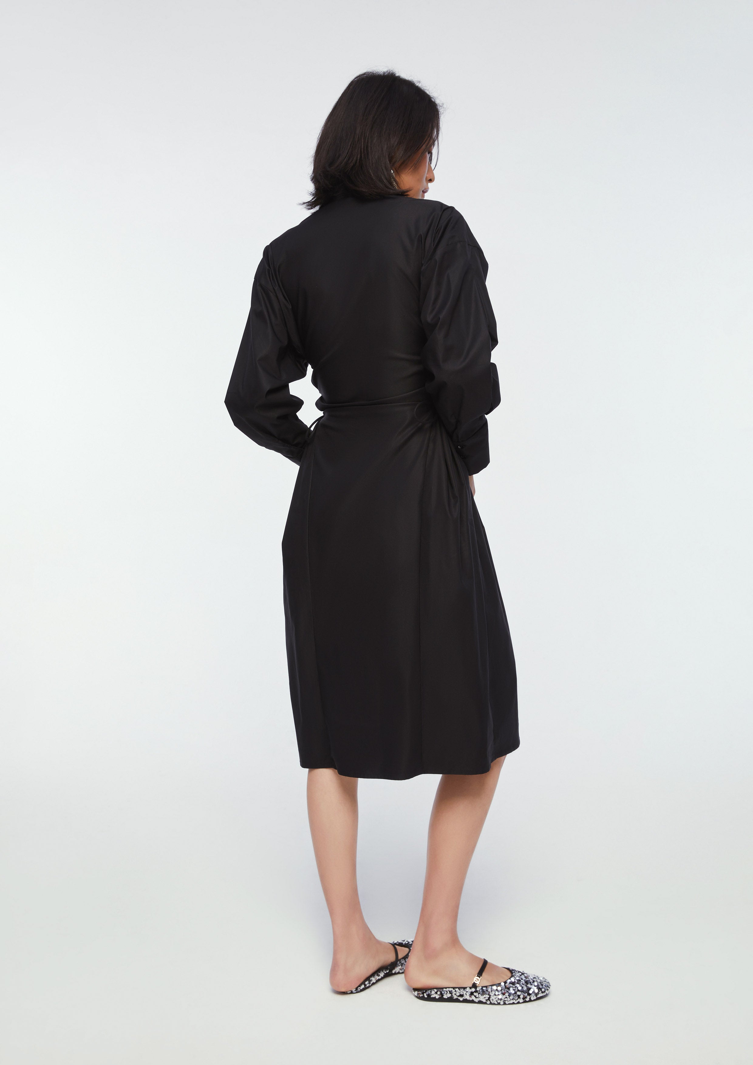 Button Down Long Sleeve Dress