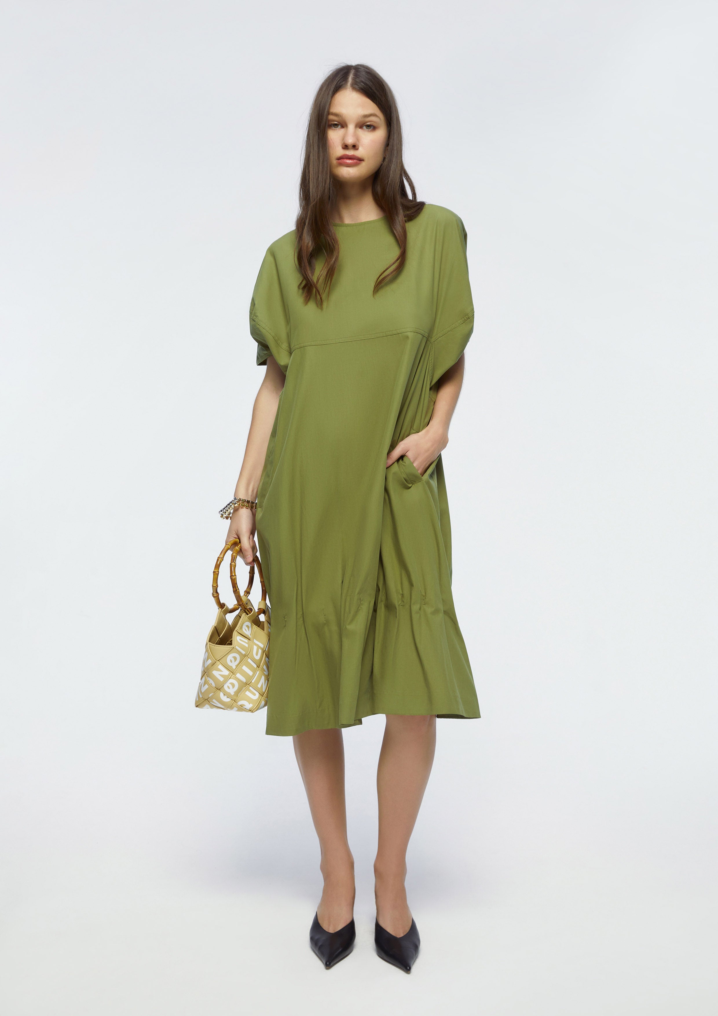 Oversized Short Sleeve Mini Dress