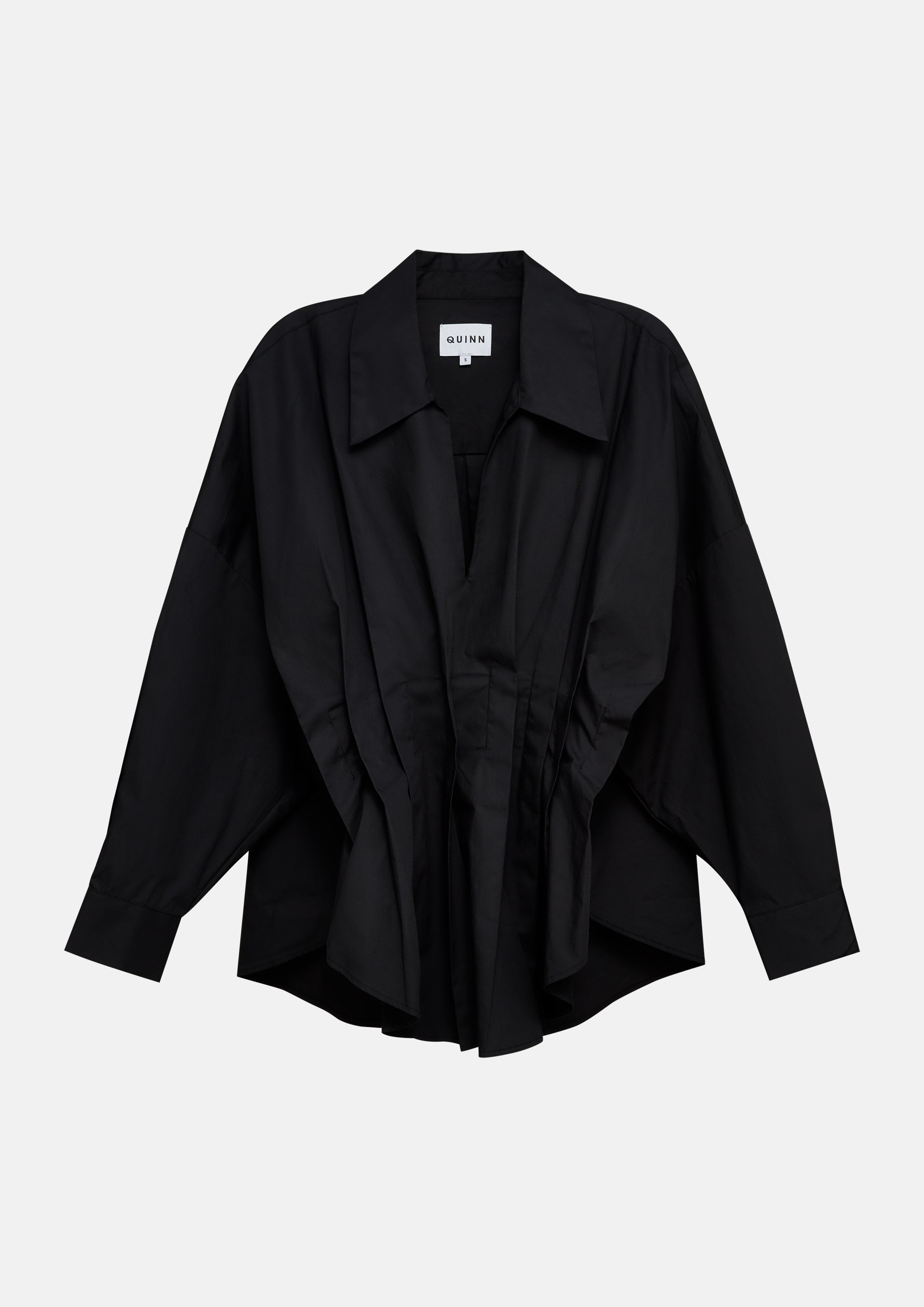 Pleated Long Sleeve Top