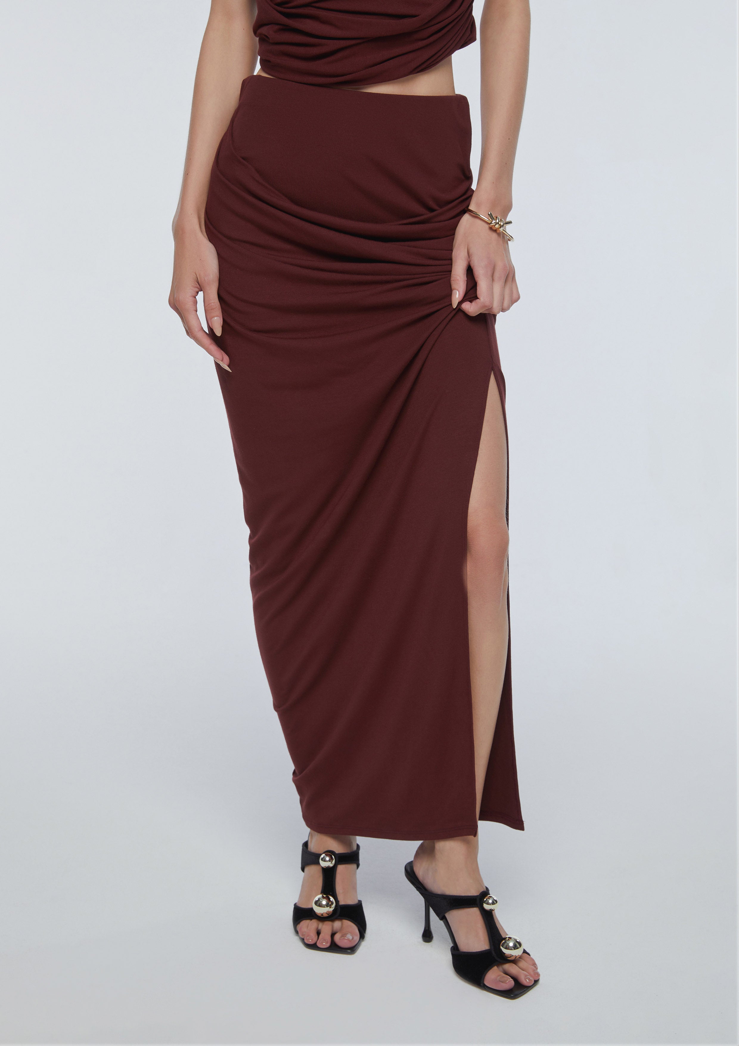 スカート andmary Quinn slit skirt ANDMARY】Quinn slit skirt