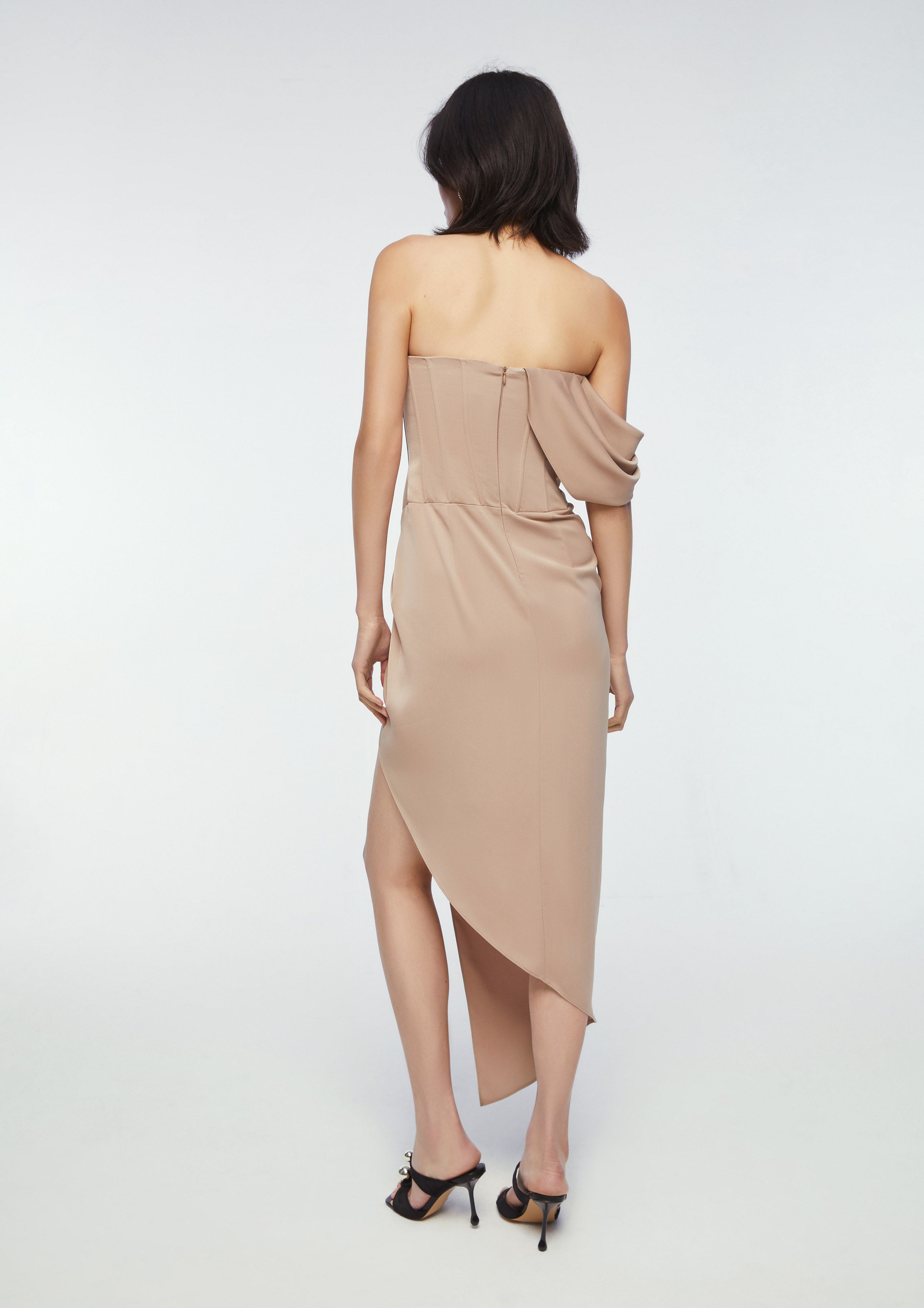 Drape Sleeve Dress