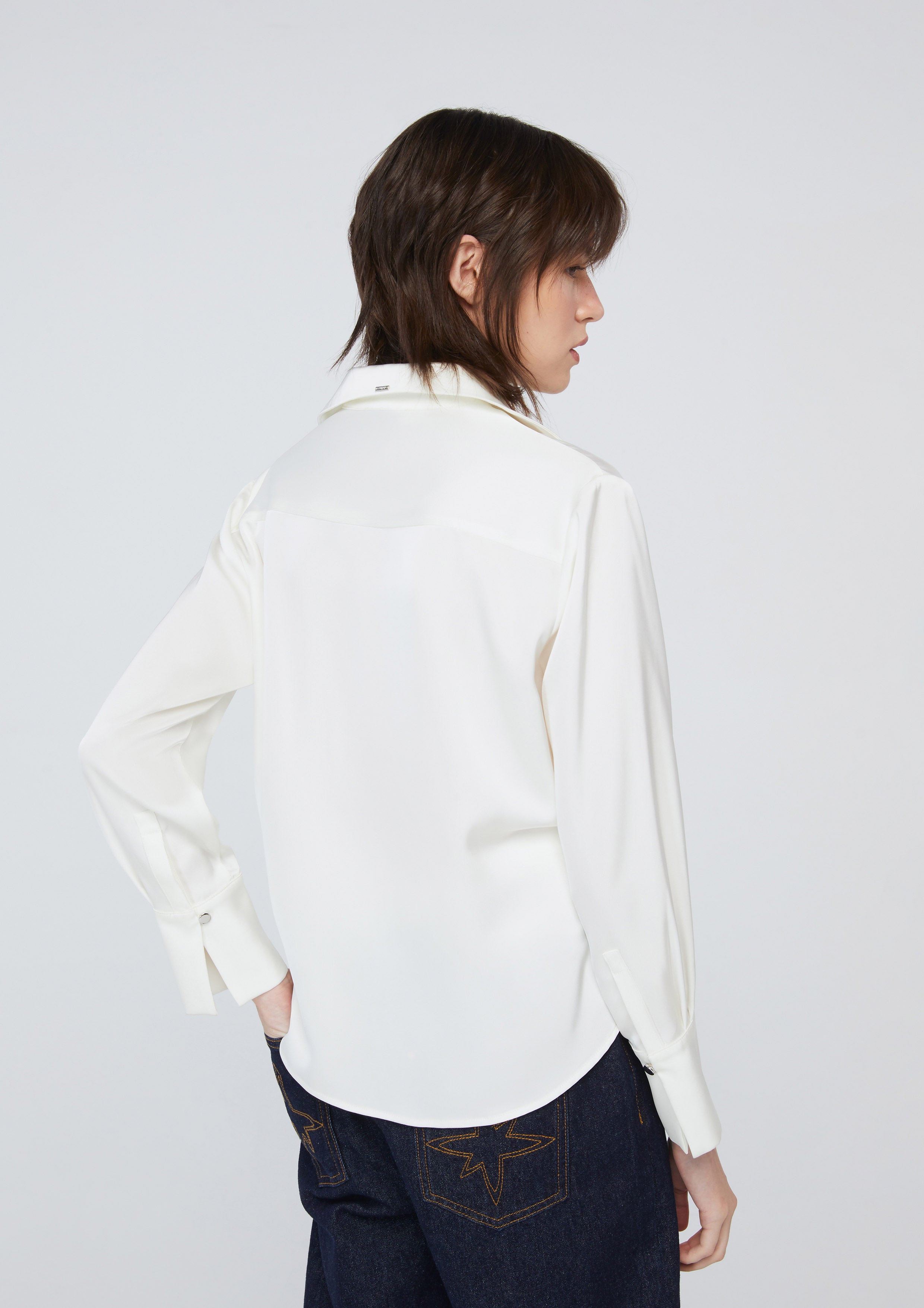 Satin Long Sleeve Shirt