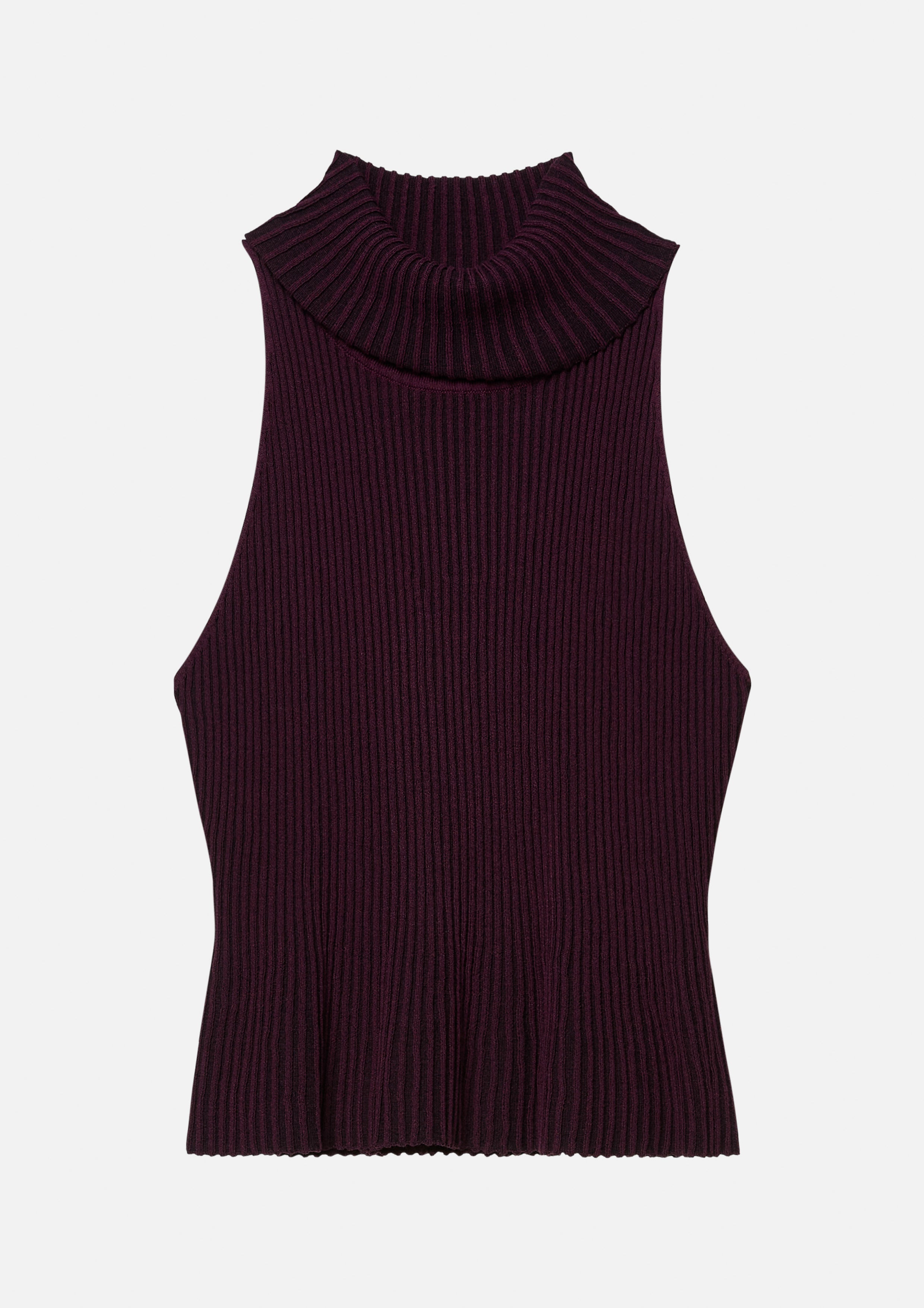 Turtle Neck Sleeveless Top