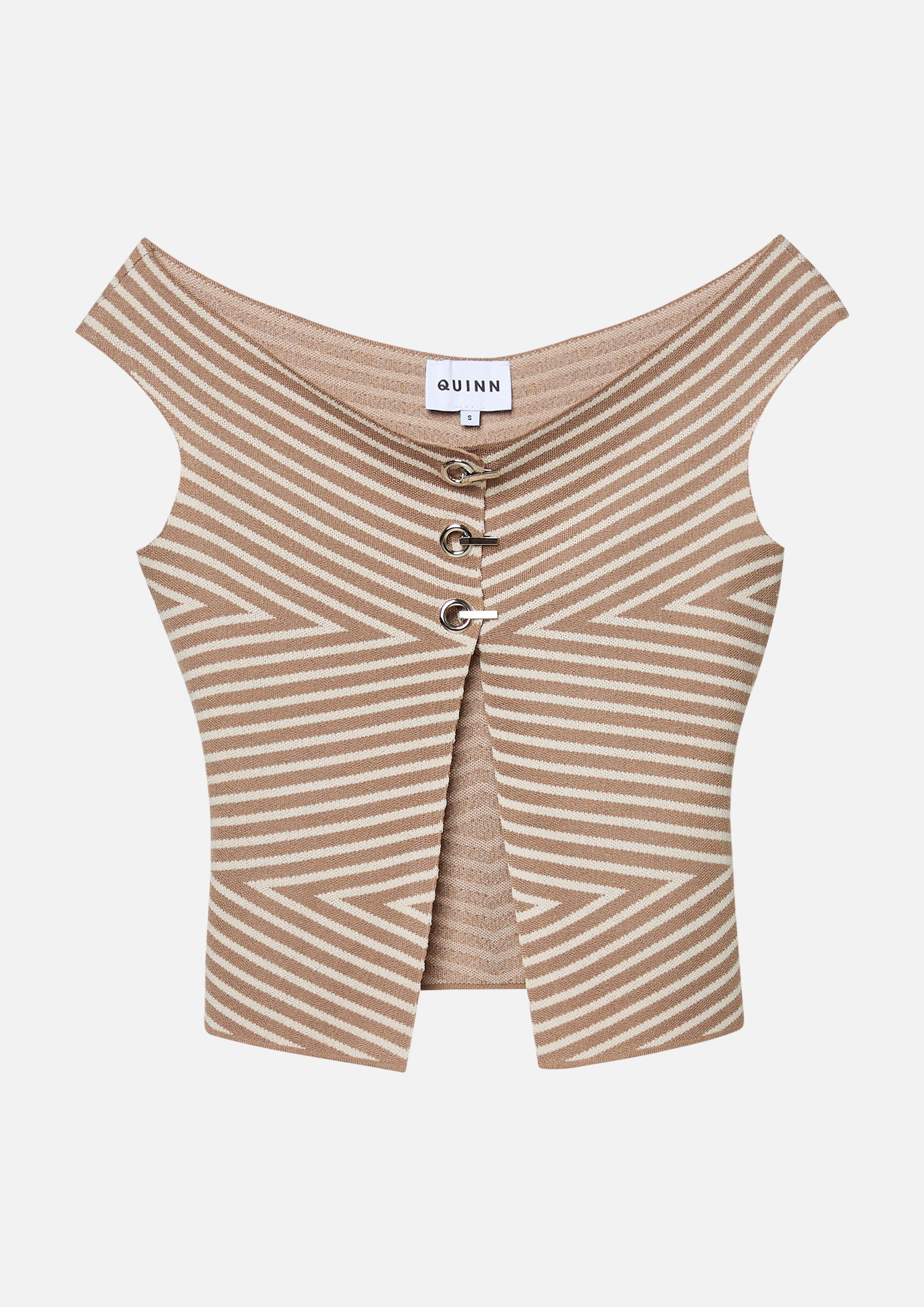 Stripe Off-Shoulder Top