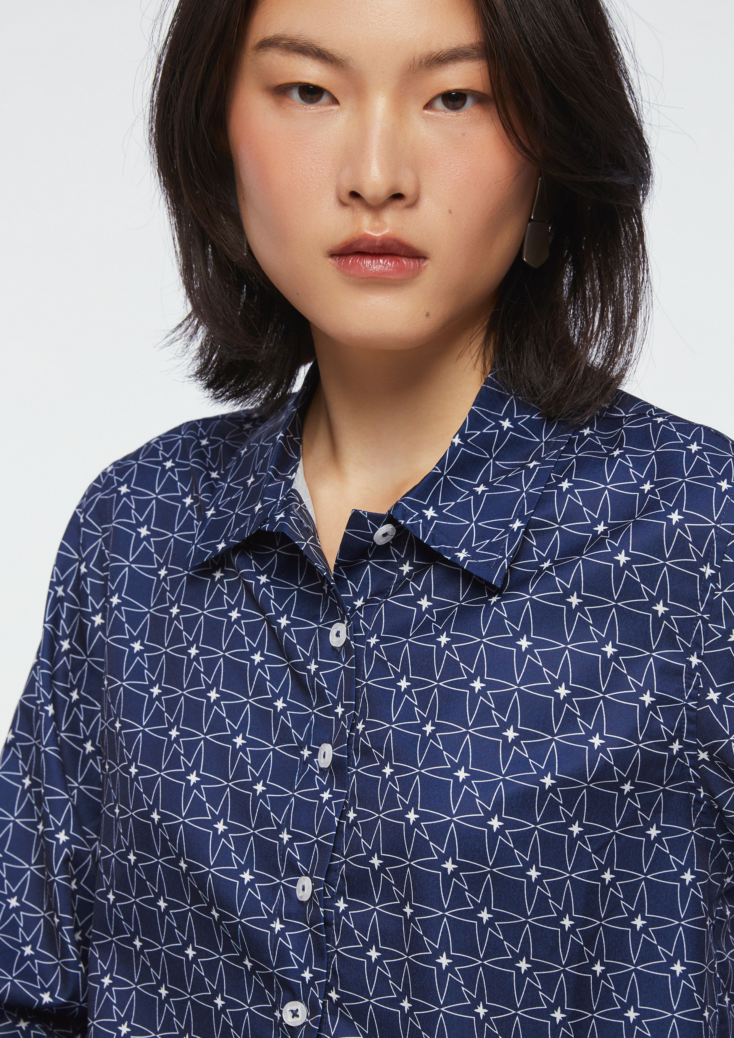 Quinn Star Long Sleeve Crop Shirt