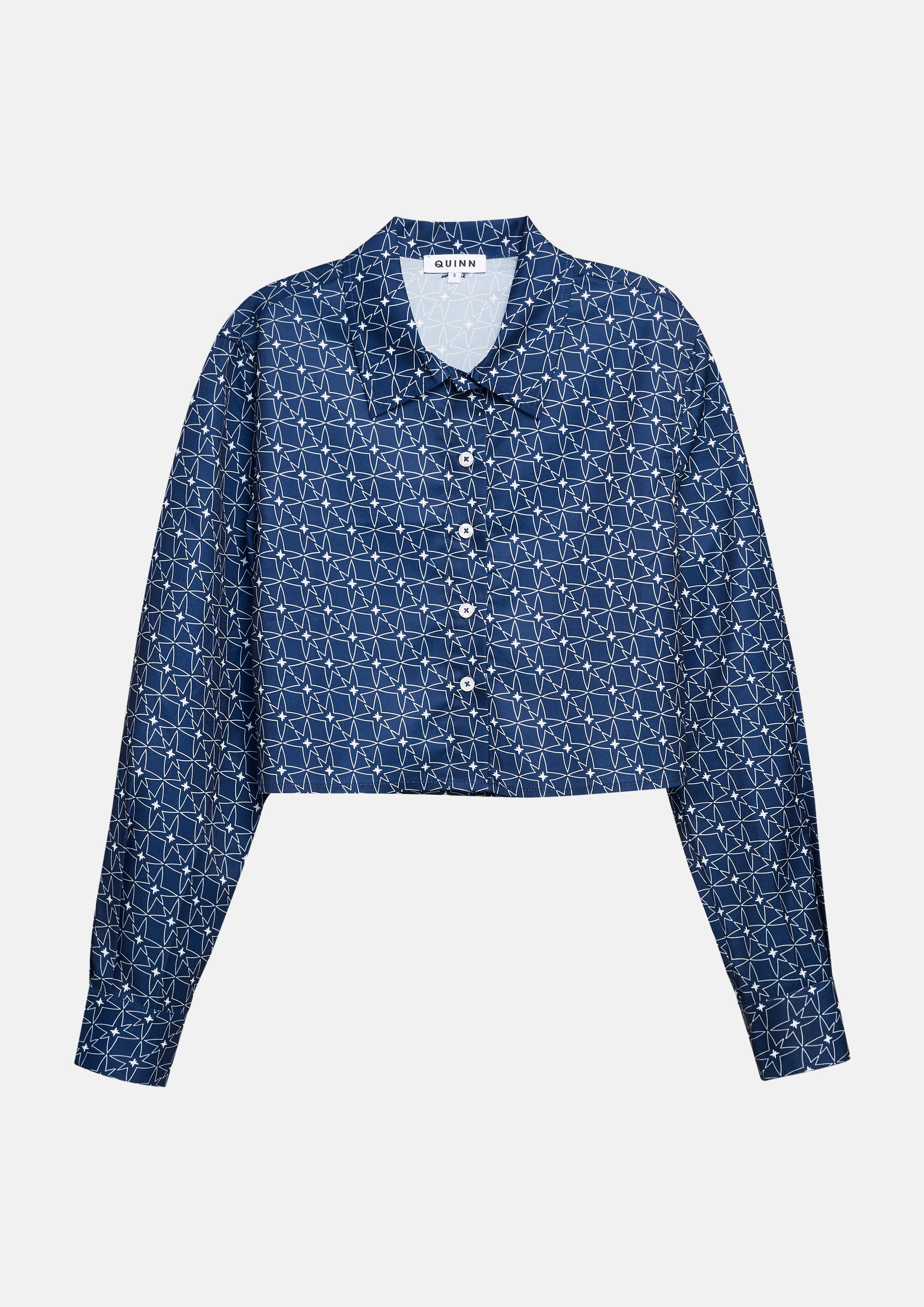 Quinn Star Long Sleeve Crop Shirt