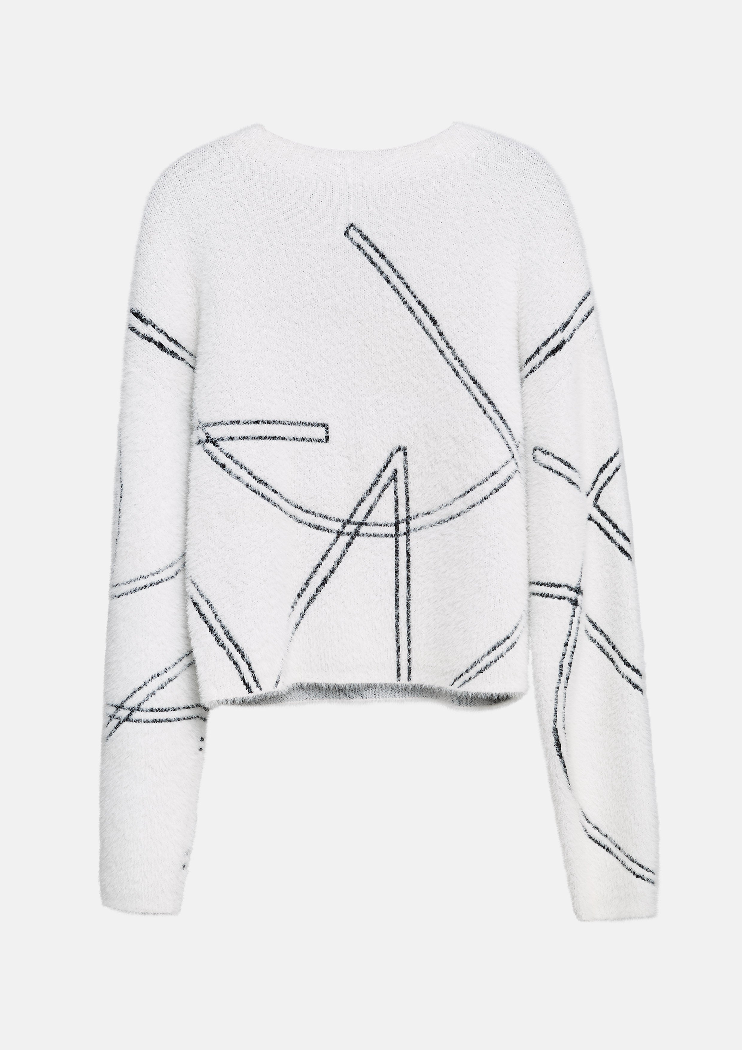 Long Sleeve Abstract Pullover