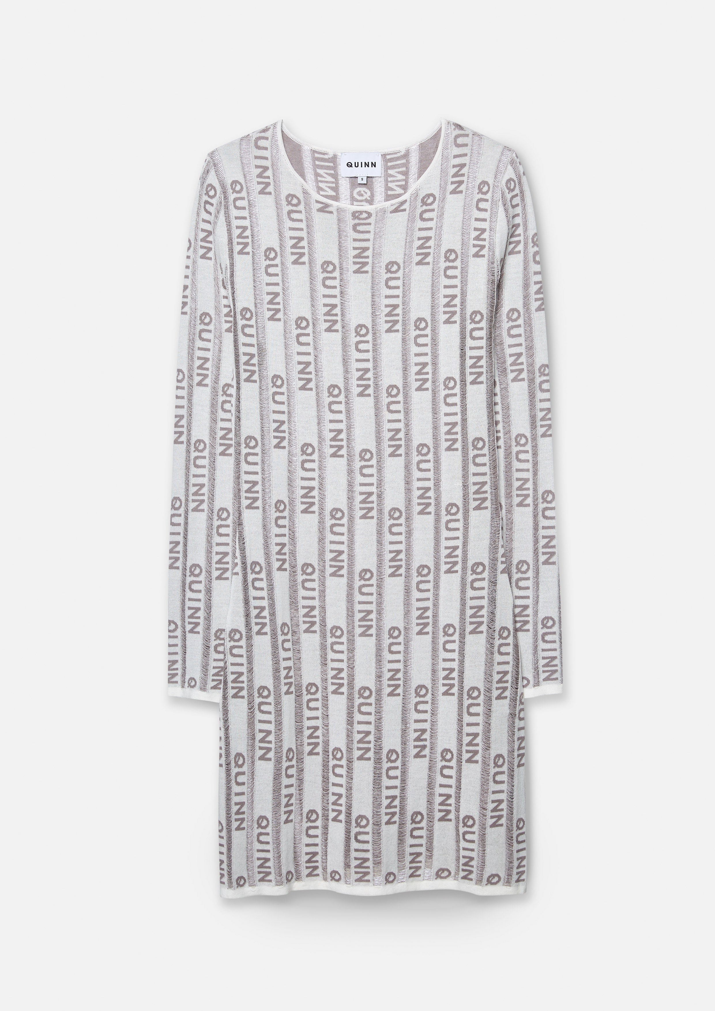 Quinn Panels Pattern Mini Pullover Dress